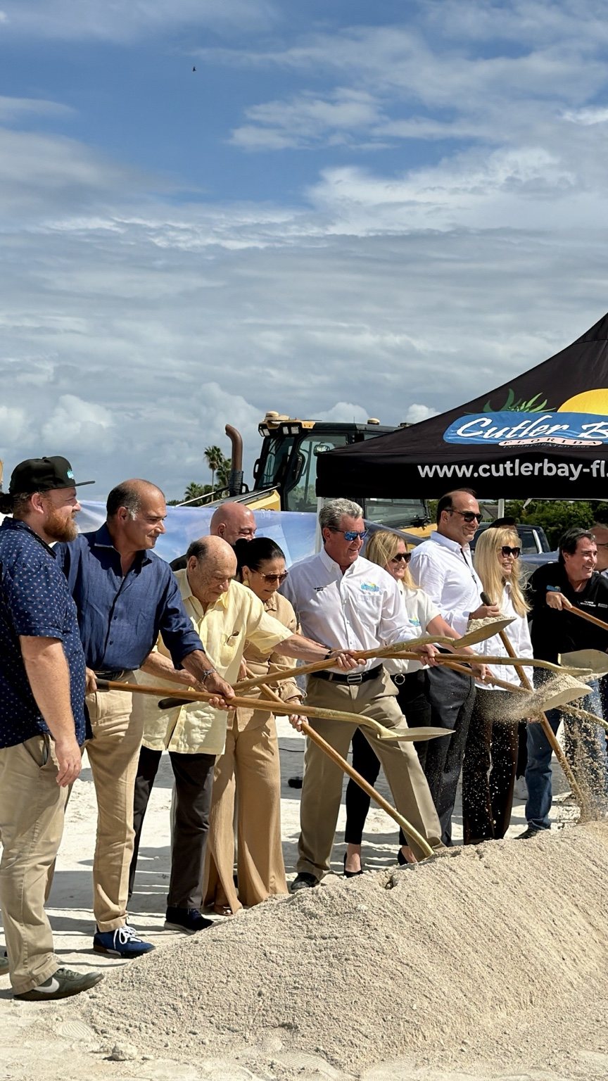Community members at a Cutler Bay groundbreaking ceremony