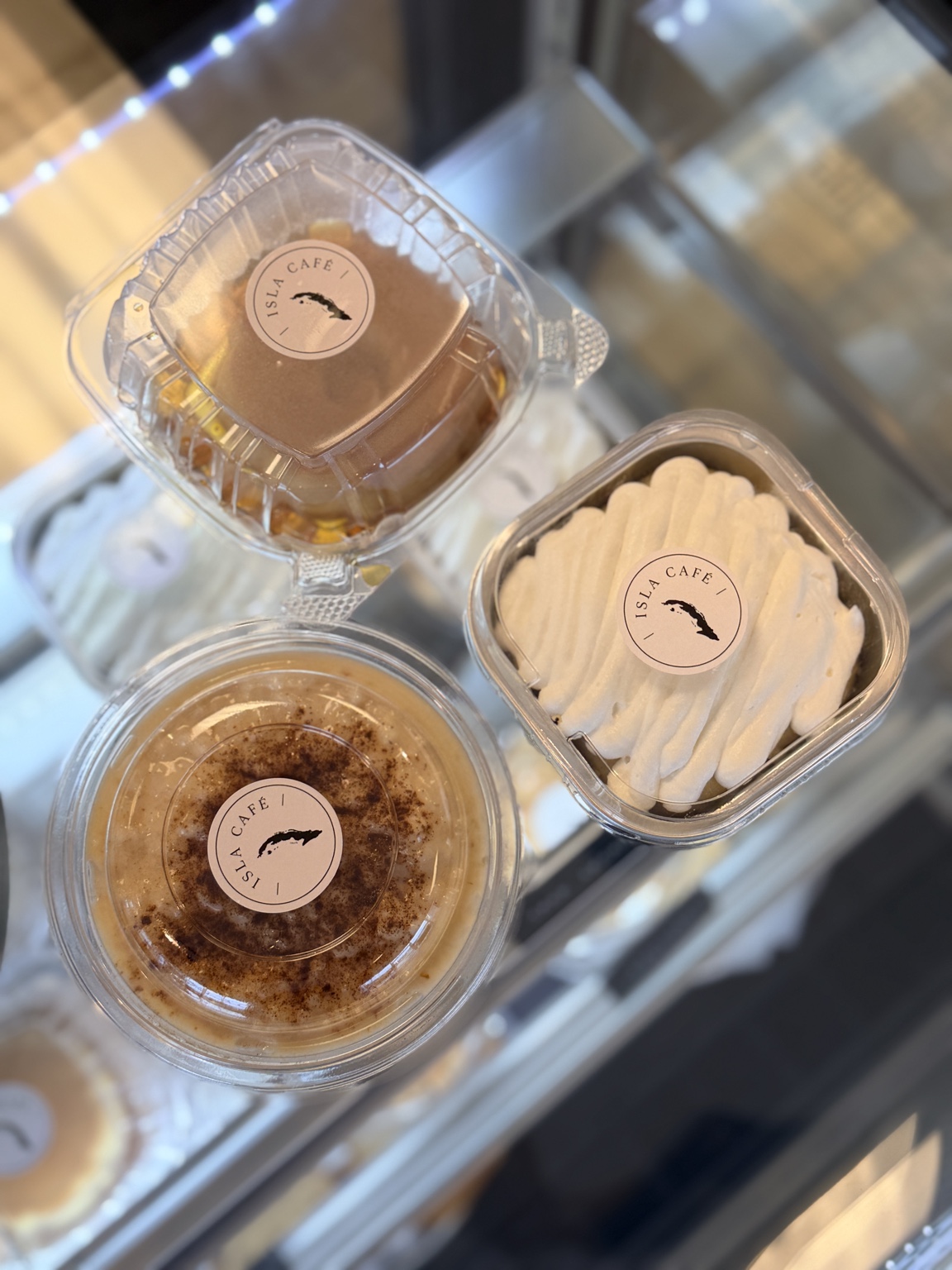 Selection of homemade desserts from Isla Café